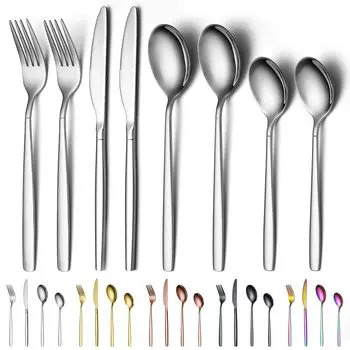 Столовые приборы Evanda Dinner 4 из 8 предметов из нержавеющей стали для посудомоечной машины Посуда для гостиной Кухонная утварь Набор, Типы, Набор, Нож, Вилка, Ложка, Чайная ложка, 18-0