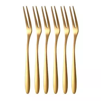 Столовые приборы Вилки для десерта Вилка для пикника Фрукты Кухня 304 Нержавеющая сталь Бар Мини-еда Новинка Практичная Полезная серебряный