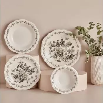 Столовый сервиз Isabella Stoneware из 24 предметов на 6 персон, 100% керамогранит