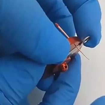 Стоматологическая эндодонтическая линейка Гуттаперчевые штифты Фреза Эндодонтический калибр Измерительная линейка Круглая шкала измерения Инструменты стоматолога фиолетовый