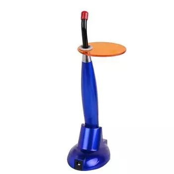 Стоматологическая беспроводная беспроводная светодиодная лампа мощностью 5 Вт, 1500 МВт, синяя, серебристая синий