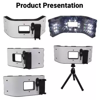 Стоматологическая фотография Лампа для пломбирования полости рта Вспышка Света Яркая окружающая среда Фото Макро Внутриротовой светильник Стоматология 110v белый