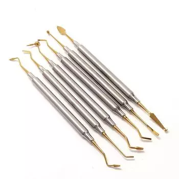 Стоматологическая композитная смола, шпатель для наполнения, титановая головка, набор наполнителей из смолы, инструмент для отбеливания зубов, реставрация 1 piece A