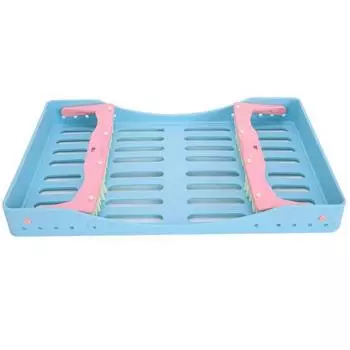 Стоматологическая коробка для стерилизации, лоток для дезинфекции, стойка для стерилизации, синяя Blue