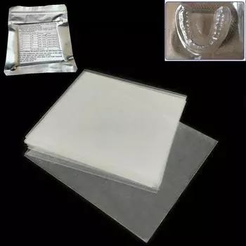 Стоматологическая лаборатория шина термоформовочный материал для вакуумной формовки твердых моделей протезов Slice1,0 мм/1,5 мм/2,0 мм 1.0mm-20pcs/pack