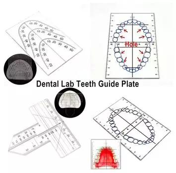 Стоматологическая лаборатория Стоматологическая направляющая пластина Расположение зубов на зубных протезах Линейка направляющей пластины для зубов 1 piece B