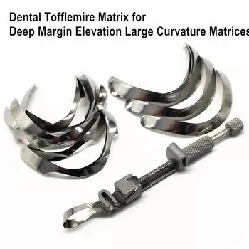 Стоматологическая матрица Тоффлемайра для глубокого поднятия края Матрицы большой кривизны Фиксатор стоматологического материала Секционная контурная матрица 1 box A