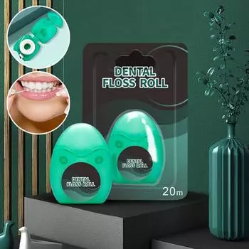 Стоматологическая нить 20M Портативная межзубная щетка Зубная палочка Гигиена полости рта Чистая проволока Практическое здоровье Уход за полостью рта Зубочистки one size