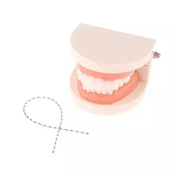 Стоматологическая открытая пружина из сплава нити на дальнем конце, эластичная пружина, толкающая, тянущая, легкая сила, 180 мм, ортопедические материалы