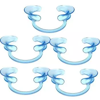 Стоматологическая открывалка для рта C-образная внутриротовая щека, втягиватель для губ, пластиковый расширитель рта M синий