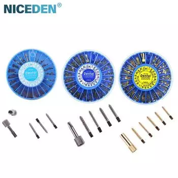 Стоматологическая отвертка, сверло для ногтей из чистого титана, низкоскоростная дрель для свайных каналов, оральные сверла с медленной резьбой, позолоченные golden