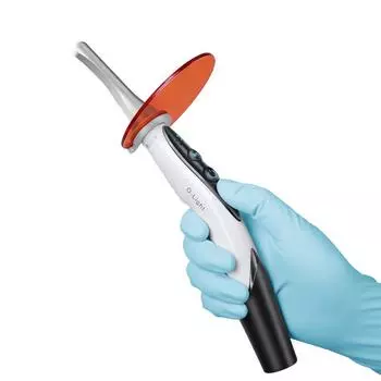 Стоматологическая полимеризационная лампа Woodpecker O-light-plus Затвердевание в течение 1 секунды. Интенсивность света можно измерить. Фотополимеризационная полимеризационная лампа.