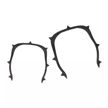 Стоматологическая рамка из углеродного волокна держатель для листов резиновой прокладки черного цвета S/L размер автоклавируемый U-образный открыватель рта стоматологические инструменты