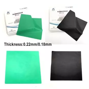 Стоматологическая резиновая плотина, натуральный каучук, латекс, гигиенический уход за полостью рта, материалы для отбеливания зубов 13 см и 15 см 1 box Black large(36pcs)