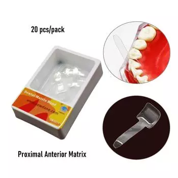 Стоматологическая секционная контурная матрица Стоматологические полоски Пришеечные матрицы Прозрачная проксимальная передняя матрица Стоматологические полоски Пришеечные матрицы 1 box