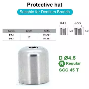 Стоматологическая серия немедленного восстановления Трансферный стержень Защитный колпачок Прямоугольное титановое основание Аксессуары для дентальных имплантатов SCC 45 T