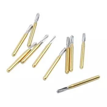 Стоматологическая сломанная коронковая игла FG1558 Стоматологические боры Эндодонтические позолоченные ручки Стоматологические твердосплавные фрезы Финишная полировка сверла