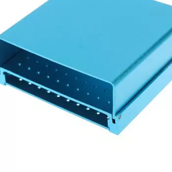 Стоматологическая стойка для чистки эндоскопического бокса на 100 отверстий, автоклав, стерилизуемый при высокой температуре для высокоскоростных/низкоскоростных стоматологических боров серебряный