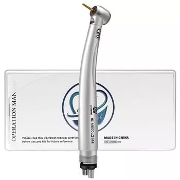 Стоматологическая светодиодная воздушная турбинная насадка AI-M600LG Высокоскоростная дрель со светодиодом самогенератора 2 или 4 отверстия
