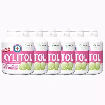 Стоматологическая жевательная резинка Ксилит в бутылочках 90 шт. x 6 шт. Мускат [Уход за полостью рта] [Для использования] (153 г)