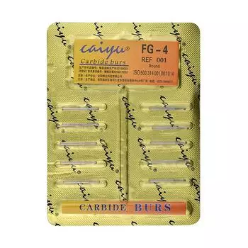 Стоматологические боры из карбида вольфрамовой стали FG, бор с перевернутым конусом/бор для фиссур, высокоскоростная насадка для наконечника FG-4