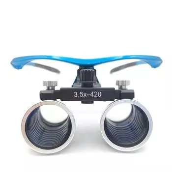 Стоматологические лупы со светодиодной головной лампой 2,5X-420/3,5X-420, хирургическое медицинское оптическое стекло 2.5X Loupes