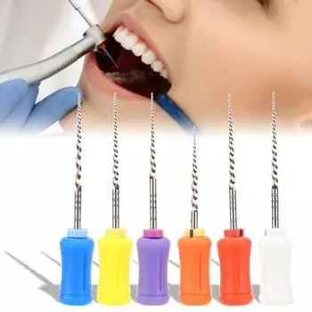 Стоматологические напильники Niti, 6 шт., большие конические напильники Niti, стоматологический инструмент