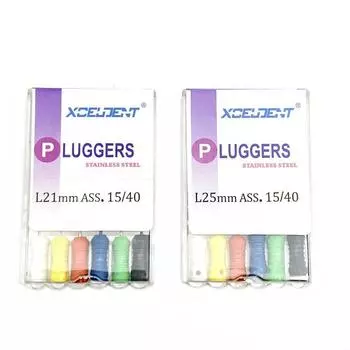 Стоматологические плаггеры Ручные плаггеры из нержавеющей стали Endo Handuse Файлы для корневых каналов Эндодонтия Стоматология 21mm No. 10