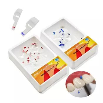 Стоматологические прозрачные секционные контурные матрицы Матричная полиэстеровая матрица для передних и задних зубов 1 box Posterior