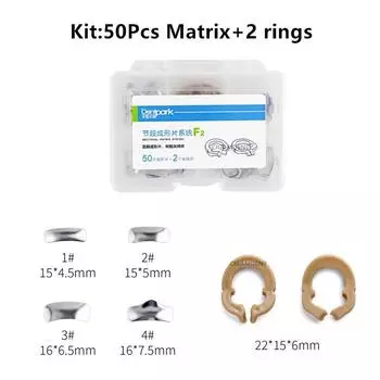 Стоматологические секционные контурные металлические матрицы JINGT, запасные части для матриц, ленты для секционных матриц, зажимное кольцо из смолы, разделительное кольцо