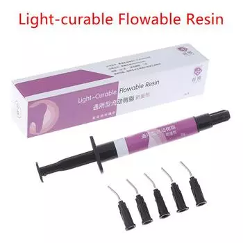 Стоматологические светоотверждаемые текучие жидкие светоотверждаемые композитные полимерные материалы