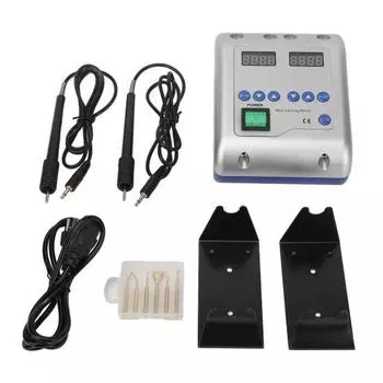 Стоматологический электрический нож для воска, двойной карандаш для резьбы, регулировка температуры, стоматологический резчик по воску, вилка стандарта США, 110240 В