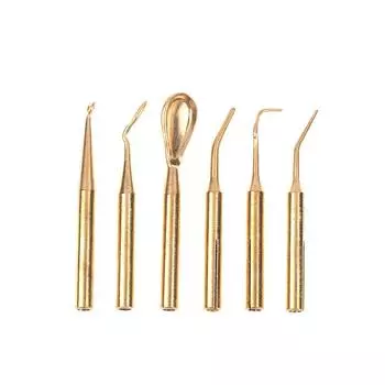 Стоматологический электрический восковой нож Наконечники Запасные части Стоматологический инструмент Ручка Для Аксессуаров Azdent 6pcs head