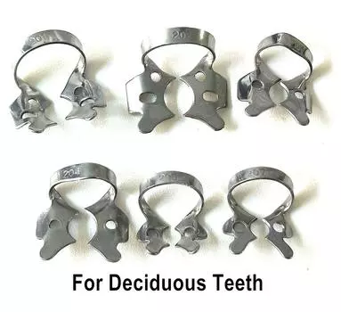 Стоматологический эндодонтический восстановительный резиновый зажим для плотины, резиновый барьерный зажим для молочных зубов, ортодонтический материал 1 piece #201