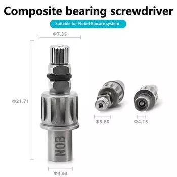 Стоматологический имплантат Составная отвертка Прямая Трещотка Драйвер абатмента Динамометрический ключ Стоматолог Прецизионный локатор