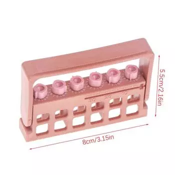 Стоматологический инструмент эндодонтический держатель файлов 6 отверстий стандартный инструмент для обработки корневых каналов инструмент стоматолога светло-синий