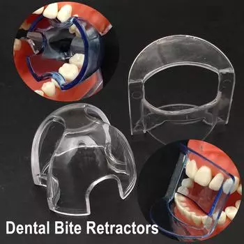 Стоматологический инструмент для ухода за полостью рта Стоматологический ортодонтический ретрактор Открывалка для рта Ретрактор для щек Стоматологические ретракторы для прикуса 10 pieces Anterior Blue