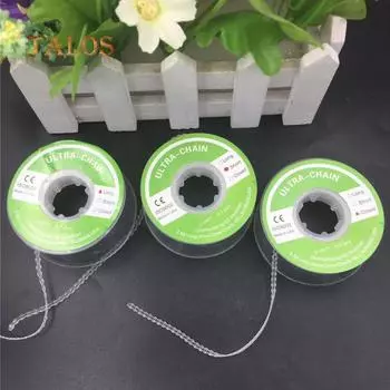 Стоматологический инструмент, ортодонтическая эластичная прозрачная сверхмощная цепная резинка, 3 типа, удобные Closed