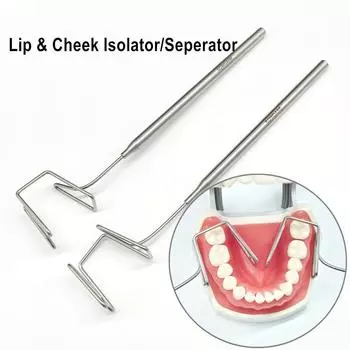 Стоматологический изолятор для губ и щек, разделитель для губ и щек, ретракторы из нержавеющей стали, лингвальный сепаратор, изолятор для языка 1 piece Right