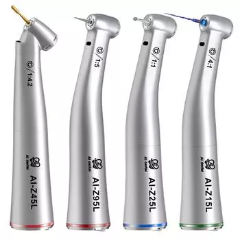 Стоматологический контругловой наконечник серии Z с внутренним распылением воды с оптоволоконным низкоскоростным наконечником