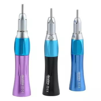 Стоматологический красочный низкоскоростной наконечник. Прямой наконечник, подходящий для бора 2,35 мм. чёрный