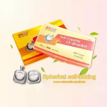 Стоматологический материал для металлических брекетов сферический самолигирующий Mbt слот .022 брекеты мини-инструмент с крючком 2