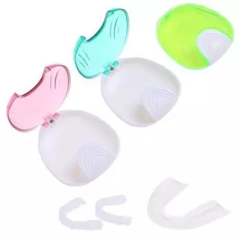 Стоматологический материал, мягкий лоток для зубов, извлекаемая модель зуба, коробка для хранения протезов жёлтый