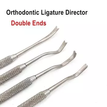 Стоматологический ортодонтический двусторонний лигатурный директор, изогнутый скейлер, тонкий узкий стоматологический инструмент, инструмент 1 piece A