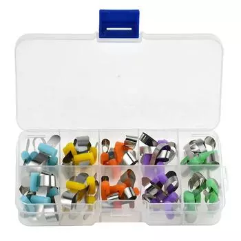 Стоматологический ортодонтический формовочный лист, секционные контурные металлические матрицы для взрослых и детей, разные цвета