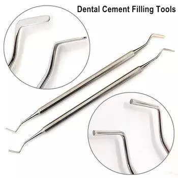 Стоматологический пластиковый шпатель для цементного наполнителя, инструмент для наполнения, шпатель для цементного наполнителя, двойной конец, лабораторный лабораторный инструмент, инструмент 1 piece A