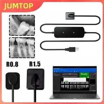 Стоматологический рентгеновский датчик Радиовизограф HD Цифровая интраоральная система визуализации Портативный рентгеновский цифровой датчик Стоматологические инструменты Инструменты sensor 0.8 чёрный