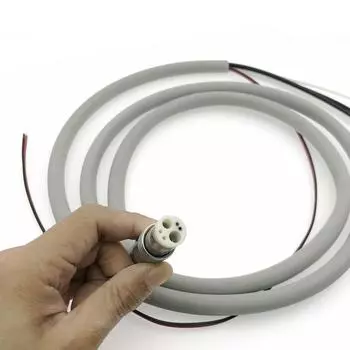 Стоматологический силиконовый шланг с 6 отверстиями для высокоскоростного оптоволоконного светодиодного наконечника