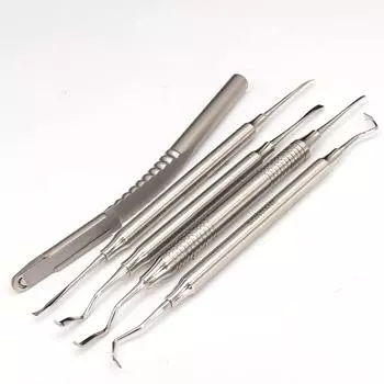 Стоматологический скребок для костей, стоматологическое долото Ochsenbein, двойной конец, нож для зубной кости, разделенная прививка, инструмент для хирургии полости рта, инструменты для стоматолога из нержавеющей стали 1 piece A