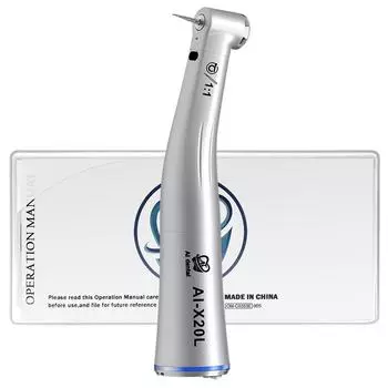 Стоматологический угловой наконечник AI-X20L 1:1 высокоскоростная дрель соединяет микромотор с внутренней струей воды